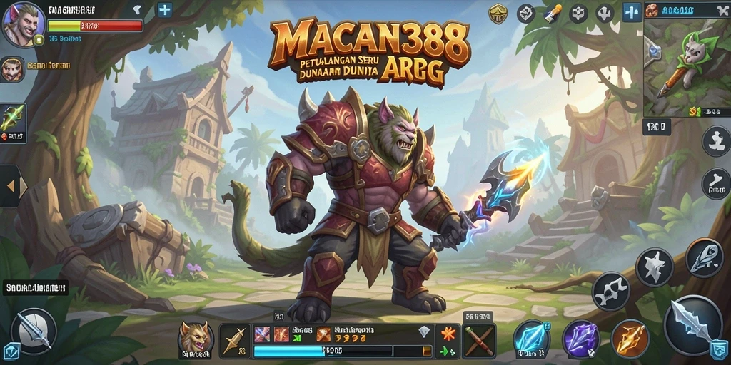 Tampilan menarik dari gameplay ARPG dalam MACAN388.