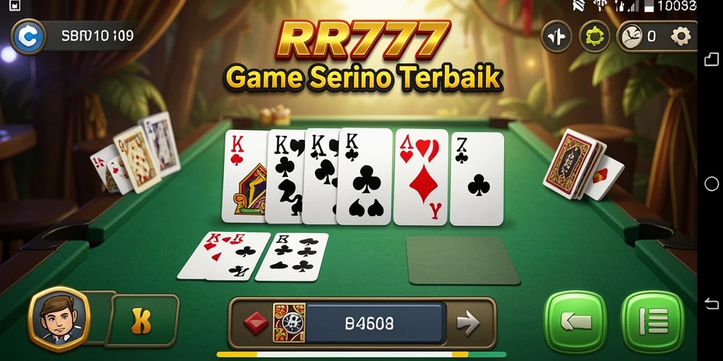 Tampilan gameplay menarik dalam game Domino RR777.