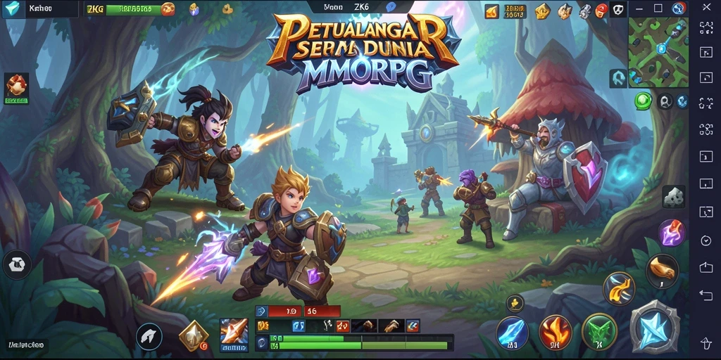 Screenshot ZK6 menampilkan aksi pertempuran mendebarkan.