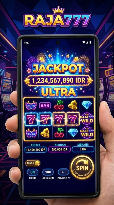 Screenshot aplikasi raja777 dengan tampilan antarmuka yang menarik.